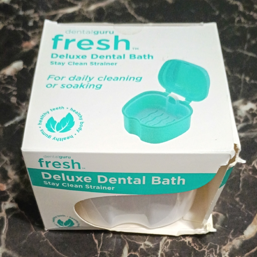 Fresh Deluxe Dental Bath Container- Teal